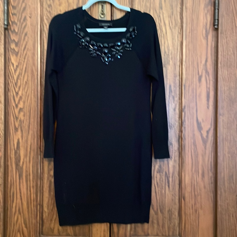 Ann Taylor embellished sweater dress